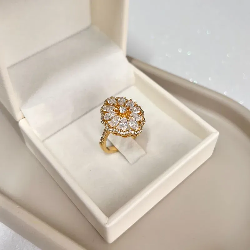 ANEL ZIRCONIA ESTILO FLOR ANEL ZIRCONIA ESTILO FLOR