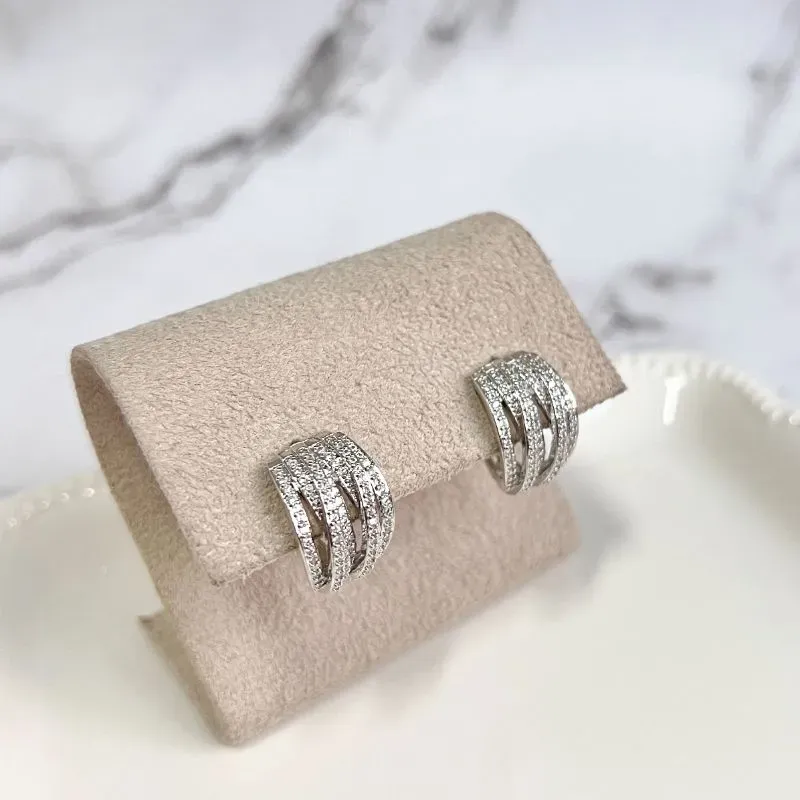 BRINCO ARGOLA FIOS CRAVEJADO