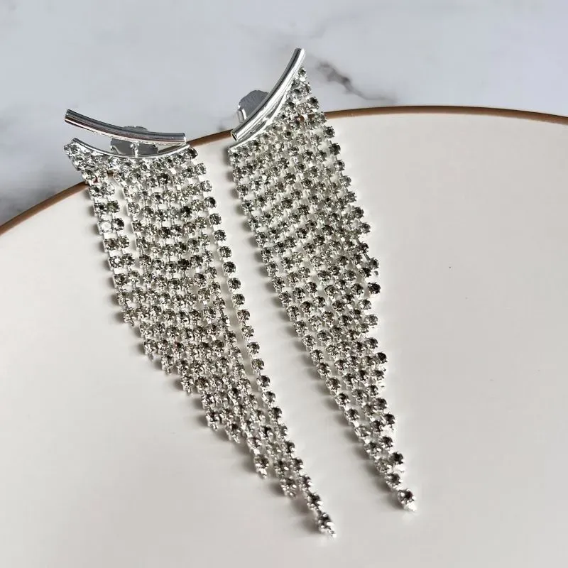 BRINCO EAR JACKET FRANJA STRASS