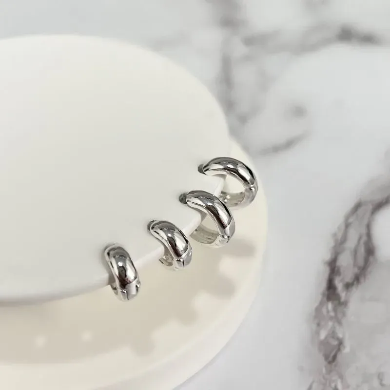 DUPLA BRINCOS ARGOLA ARTICULADAS LISAS TRADICIONAIS