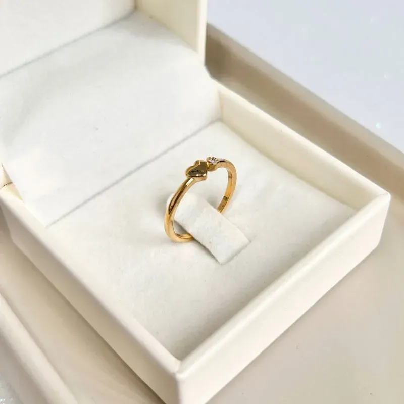 ANEL CORAÇÃO E PONTO DE LUZ