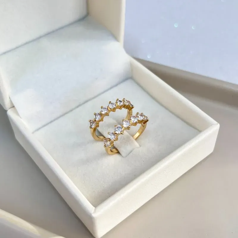 ANEL PAR DE APARADOR ZIRCONIAS GRANDES