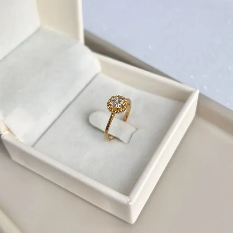 ANEL SOLITÁRIO FLOR