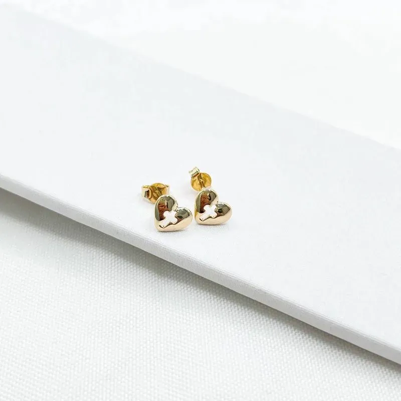 BRINCO CORAÇÃO COM CRUZ