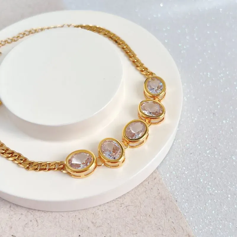 PULSEIRA 5 PEDRAS OVAIS