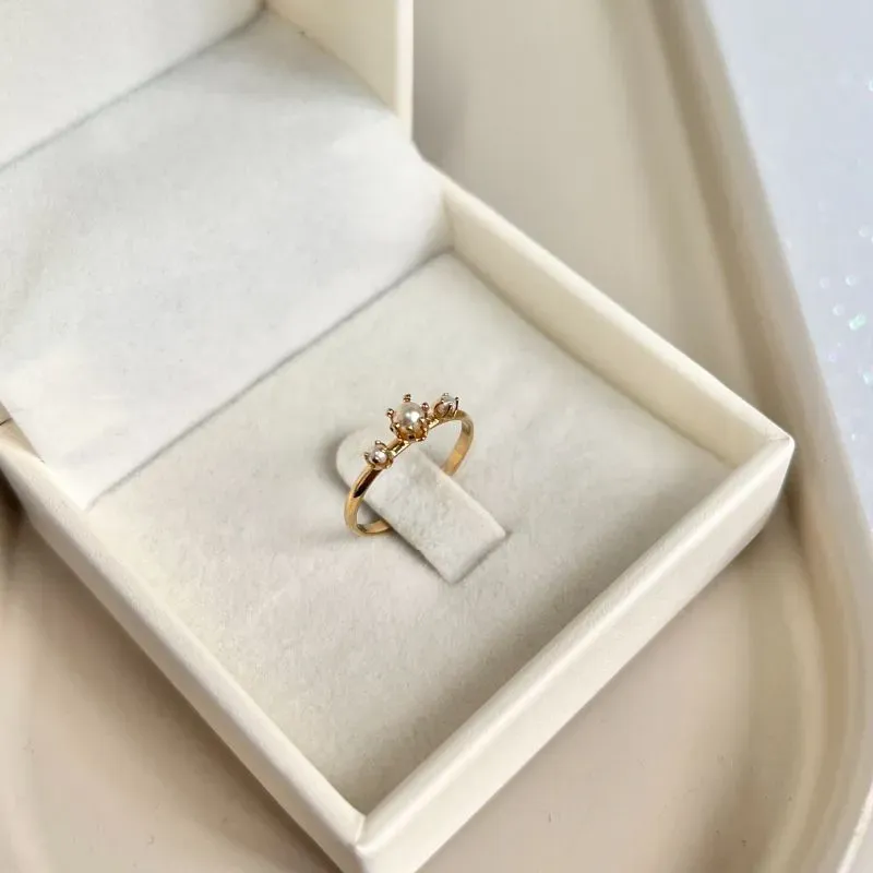 ANEL 3 PÉROLAS - INFANTIL/FALANGE