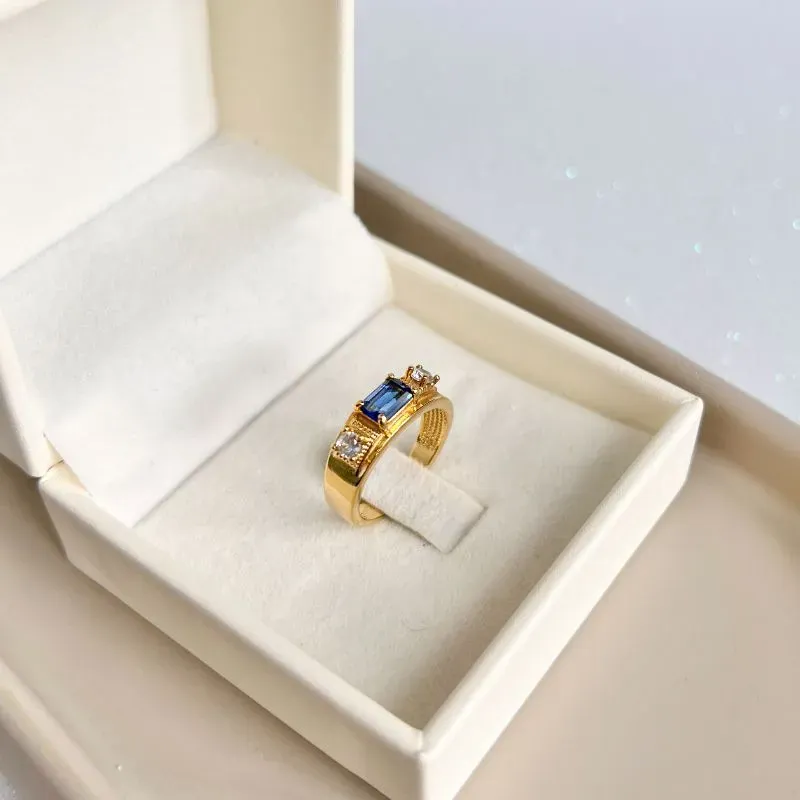 ANEL MASCULINO COM PEDRA AZUL