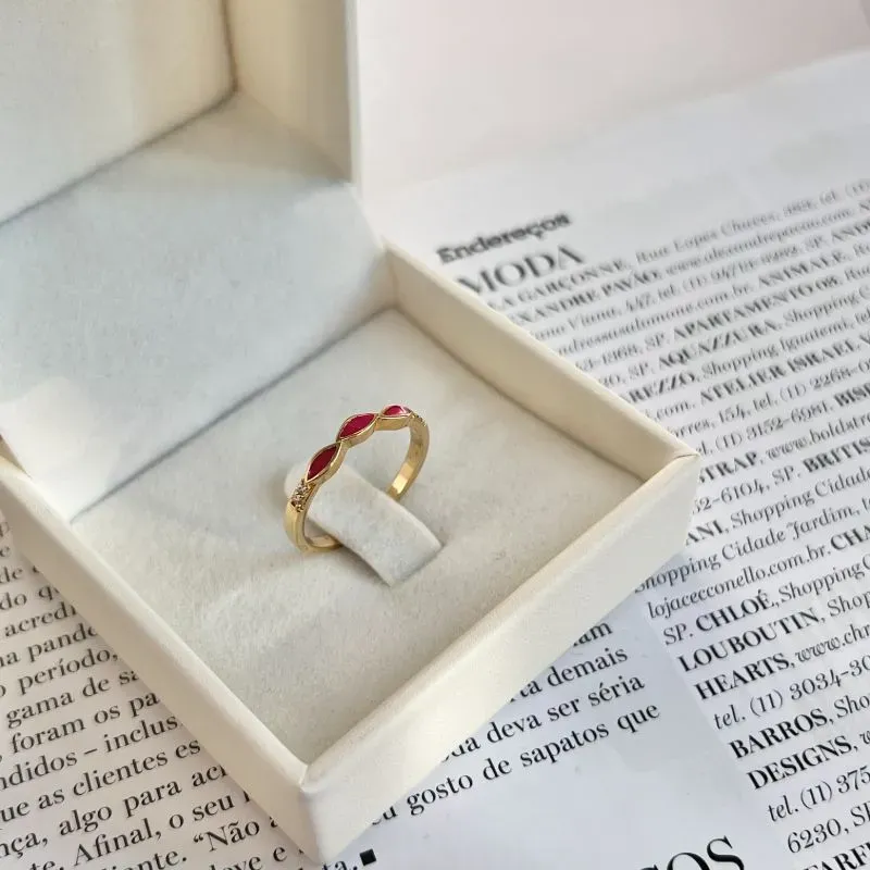 ANEL RESINADO PINK COM MICRO ZIRCONIA