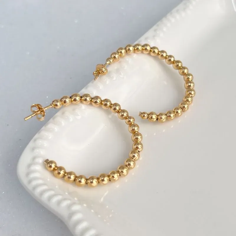 BRINCO ARGOLA BOLAS MÉDIA