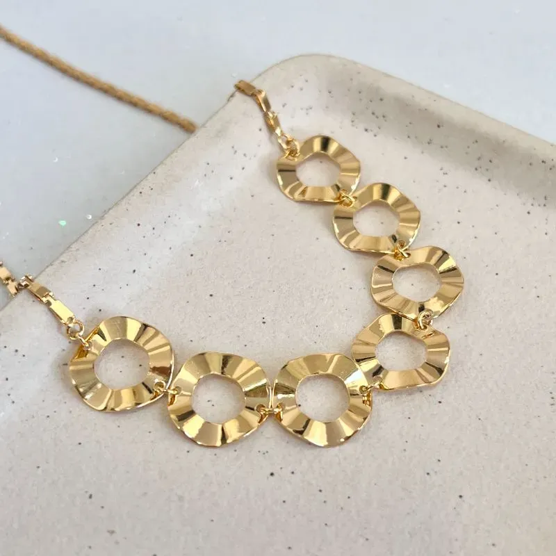 COLAR CHOKER CÍRCULOS MARTELADOS