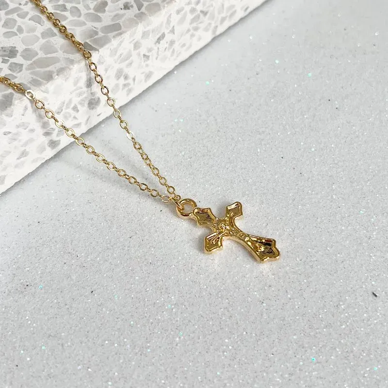 COLAR ELO CRUZ COM JESUS CRISTO 50CM