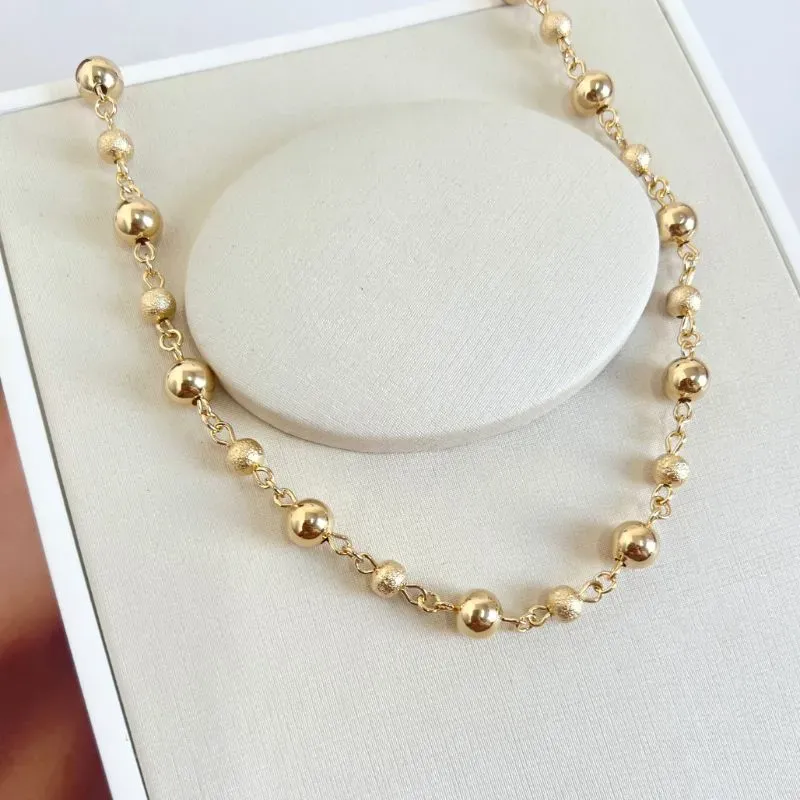 COLAR BOLAS LISAS E GRANITADAS 45CM