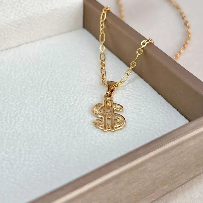 COLAR COM CIFRÃO LISO