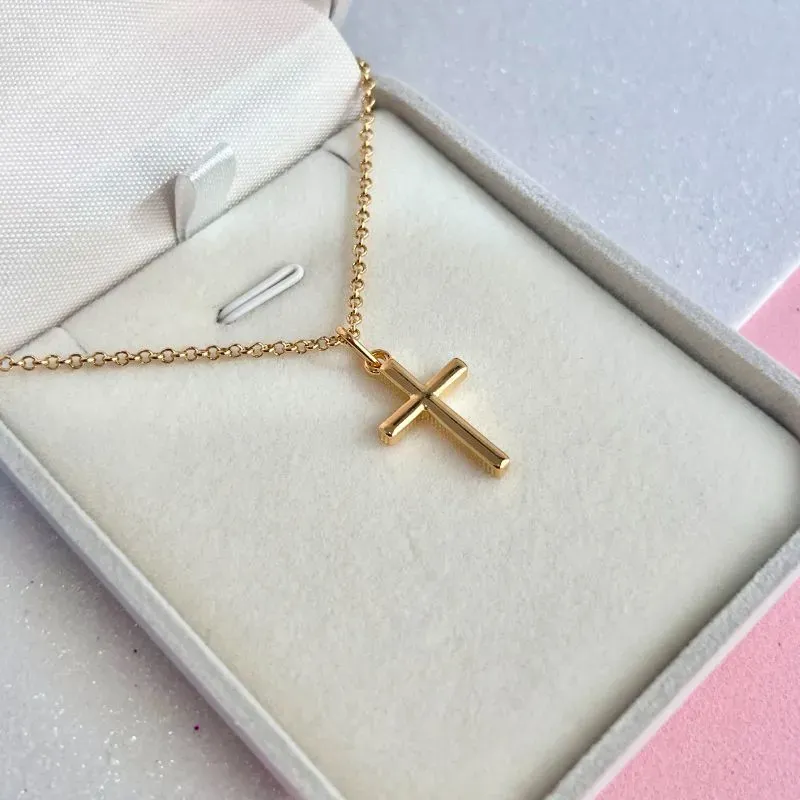 COLAR ELO PORTUGUÊS COM CRUZ MAÇICA 70CM