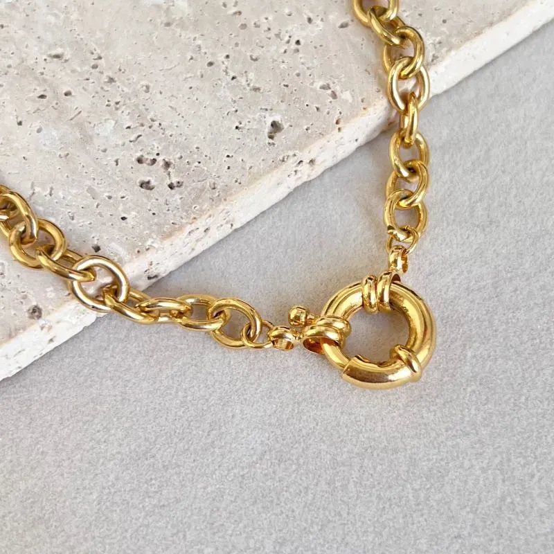 COLAR ELOS COM FECHO BÓIA 40CM