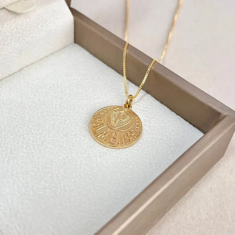 COLAR PINGENTE TIME FUTEBOL PALMEIRAS