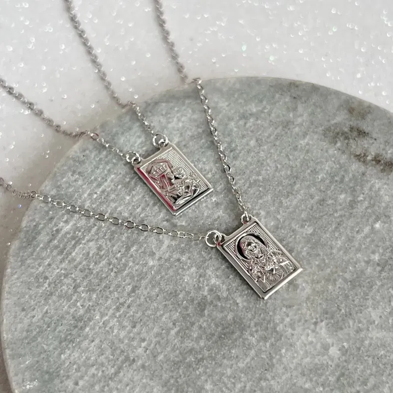 ESCAPULÁRIO N.S. DO CARMO/SAGRADO CORAÇÃO 60CM