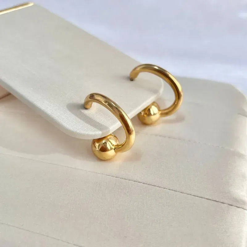 BRINCO ARGOLA PINO COM ESFERA