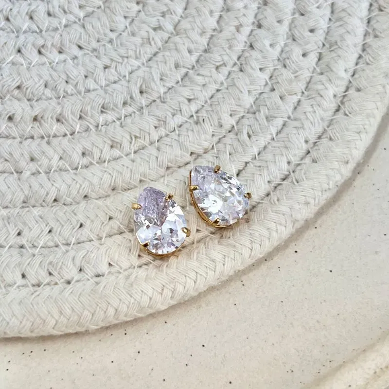 BRINCO GOTA ZIRCONIA 10MM