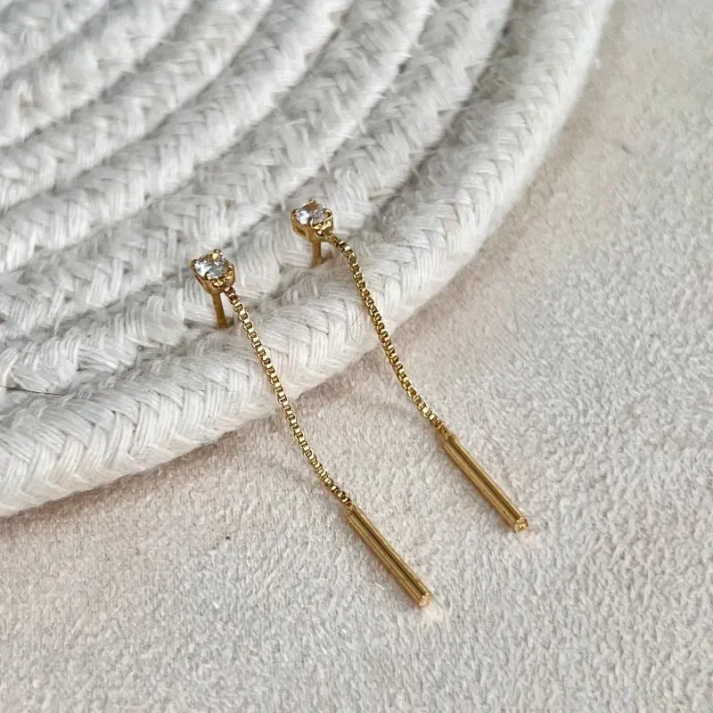 BRINCO PÊNDULO CORRENTE E PALITO 4CM