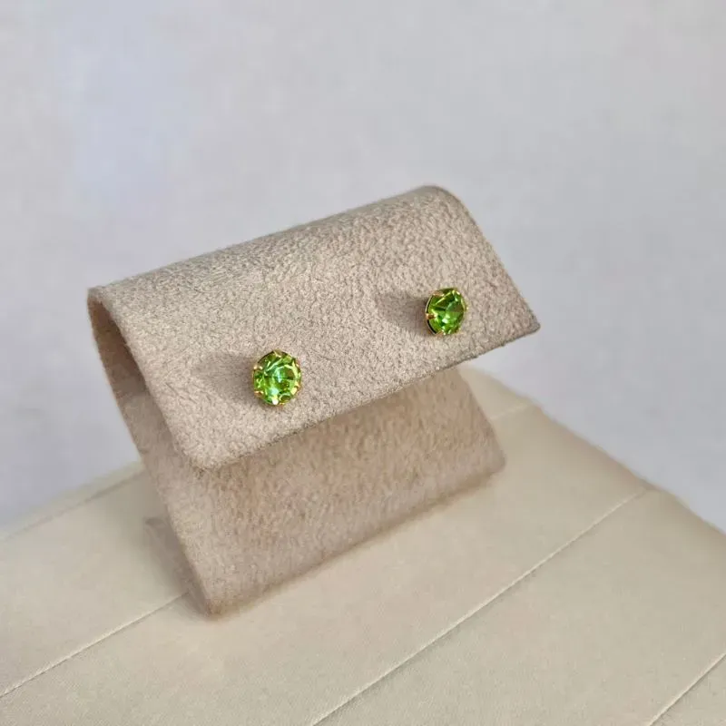 BRINCO PONTO DE LUZ STRASS 7MM - VERDE