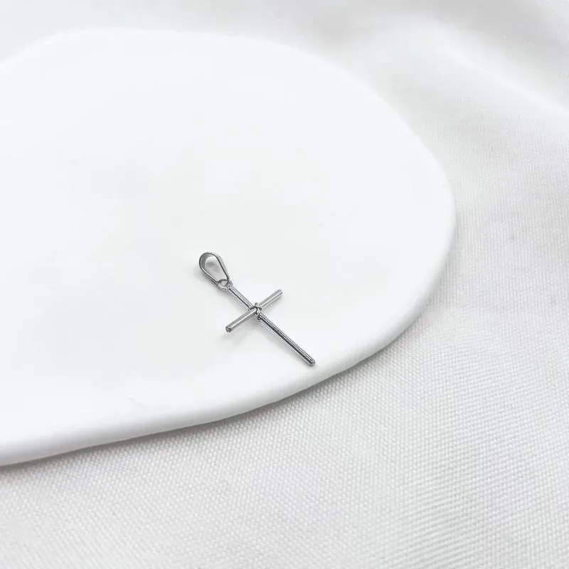 PINGENTE CRUZ MÉDIA AMARRADA