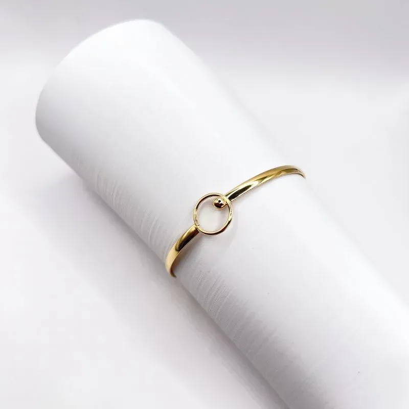 BRACELETE CÍRCULO E BOLA DE ENCAIXE