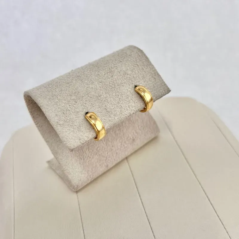 BRINCO ARGOLA ARTICULADA LISA COM 2 FRISOS