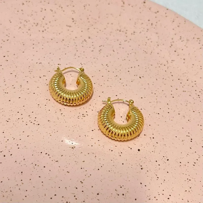 BRINCO ARGOLA FECHO ITALIANO ABS COM DETALHES