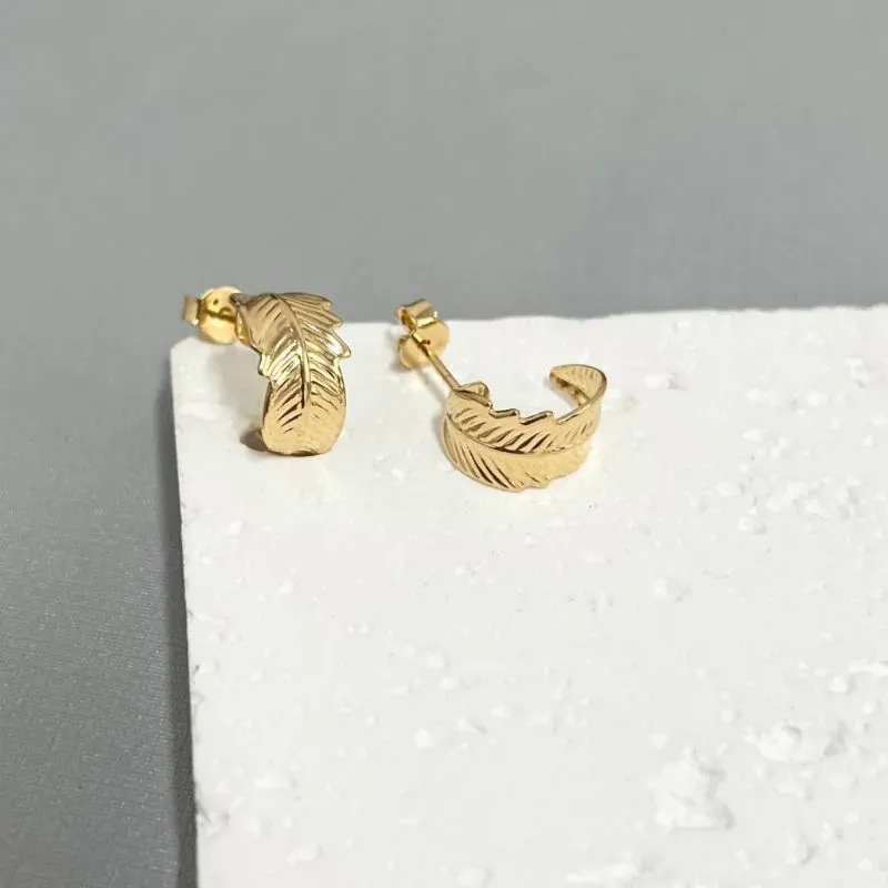 BRINCO ARGOLA PEQUENA FOLHA