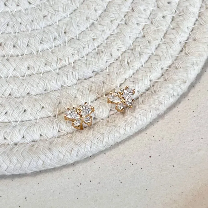 BRINCO BORBOLETA DE ZIRCONIAS