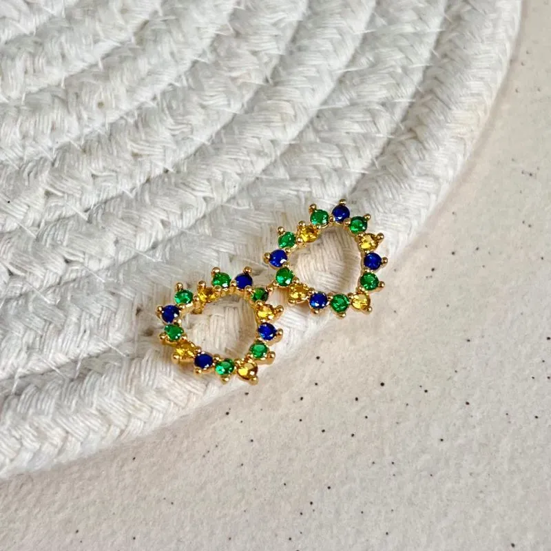 BRINCO CORAÇÃO CORES BANDEIRA