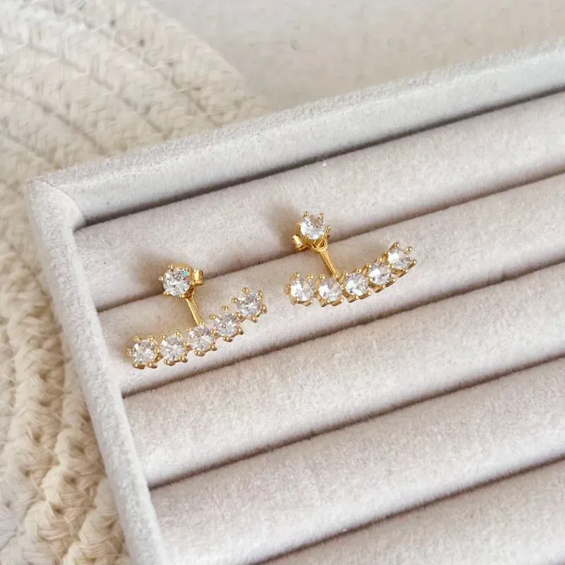 BRINCO EAR JACKET ZIRCONIAS CRISTAL