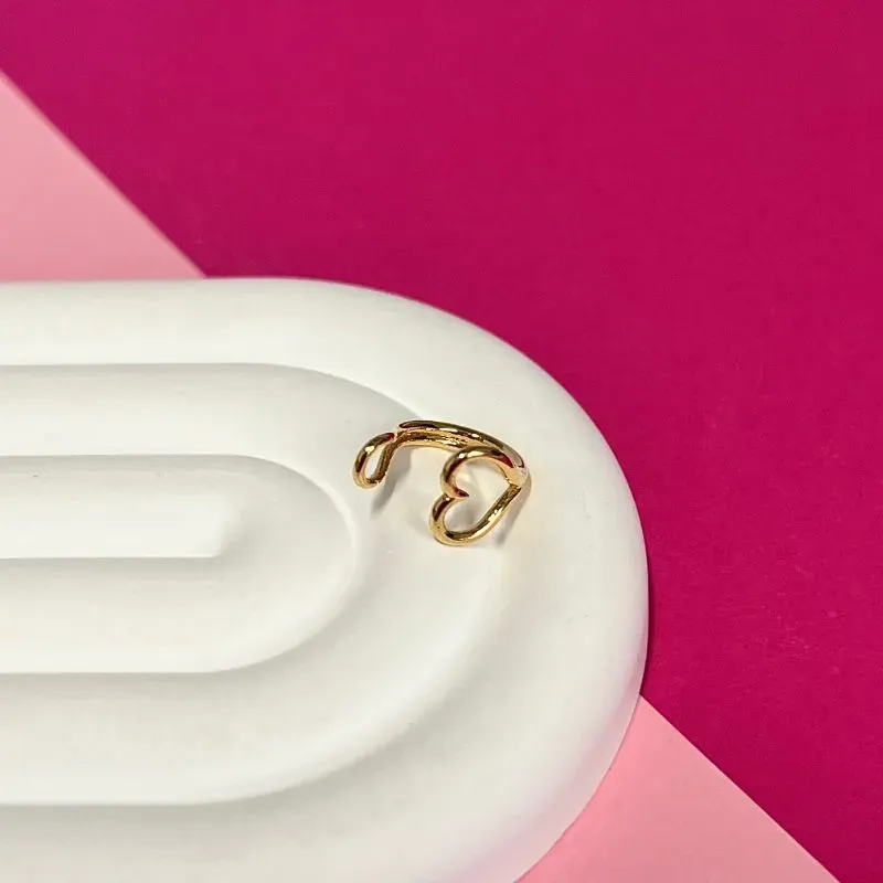 PIERCING CORAÇÃO VAZADO