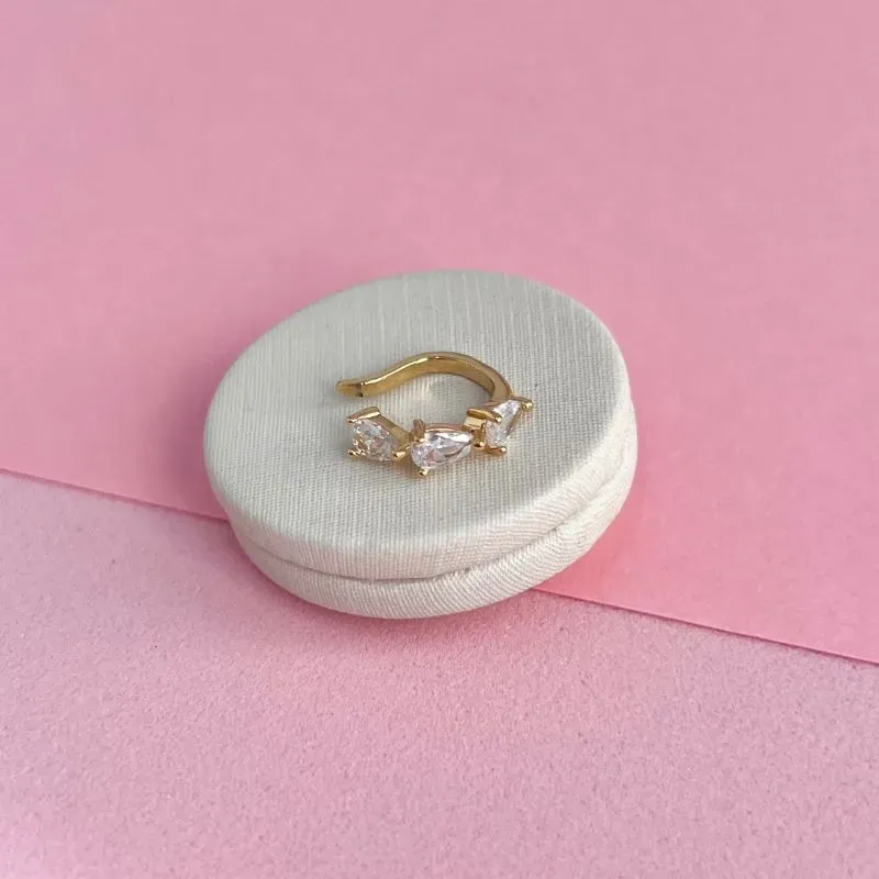 PIERCING FAKE 3 GOTAS DE ZIRCONIAS