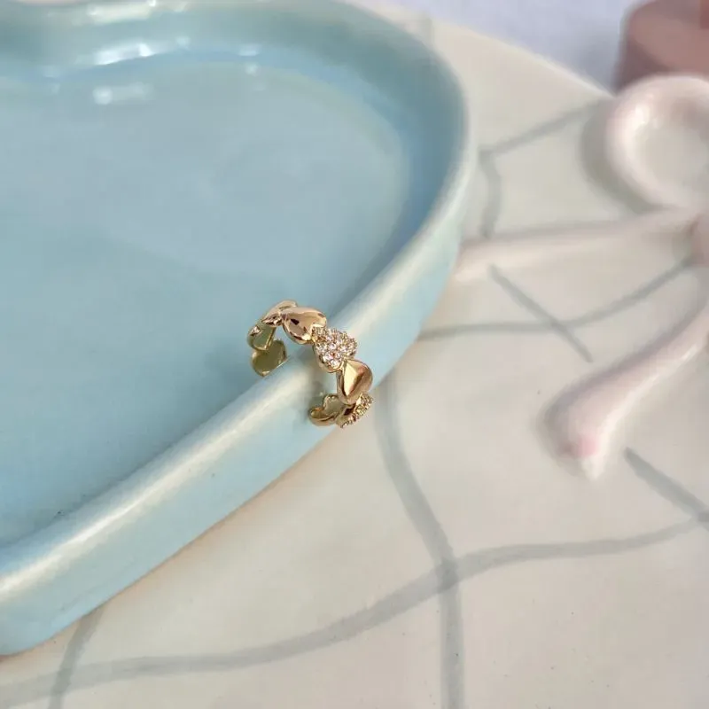 PIERCING FAKE CORAÇÕES COM MICRO ZIRCONIAS