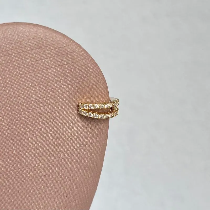 PIERCING FAKE DUPLO CRAVEJADO