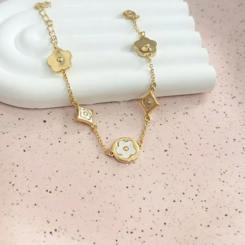 PULSEIRA INPIRAÇÃO LOUIS VUITTON - BRANCA