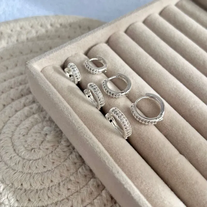 TRIO BRINCO ARGOLAS MICRO ZIRCONIAS