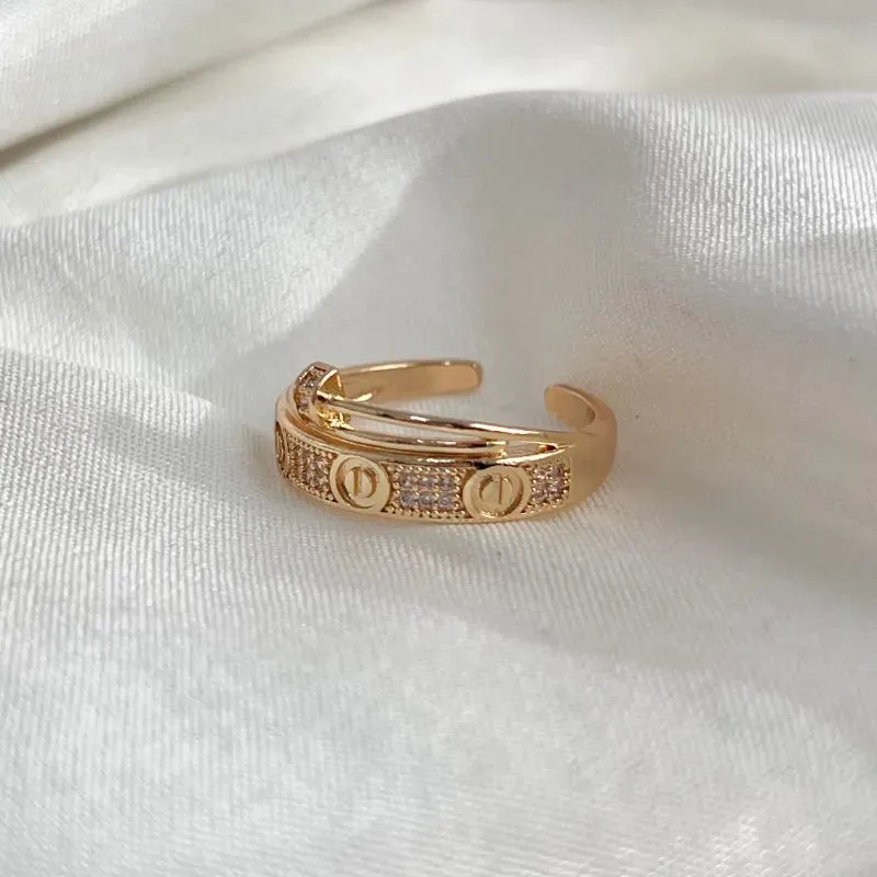 ANEL AJUSTÁVEL INSPIRAÇÃO CARTIER/PREGO