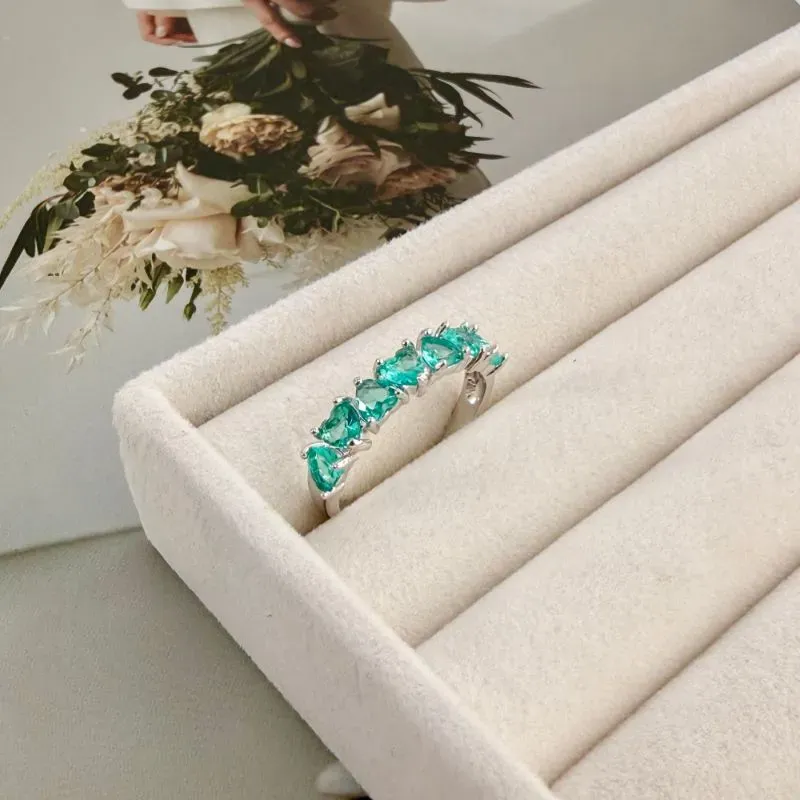 ANEL CORAÇÕES TURMALINA