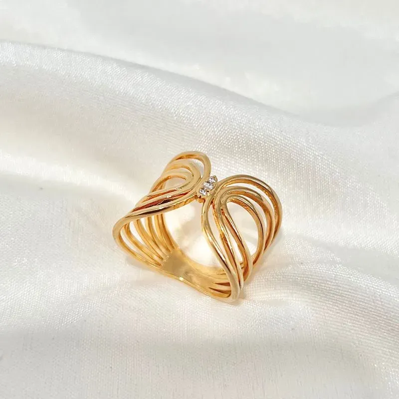 ANEL FIOS COM 3 ZIRCONIAS