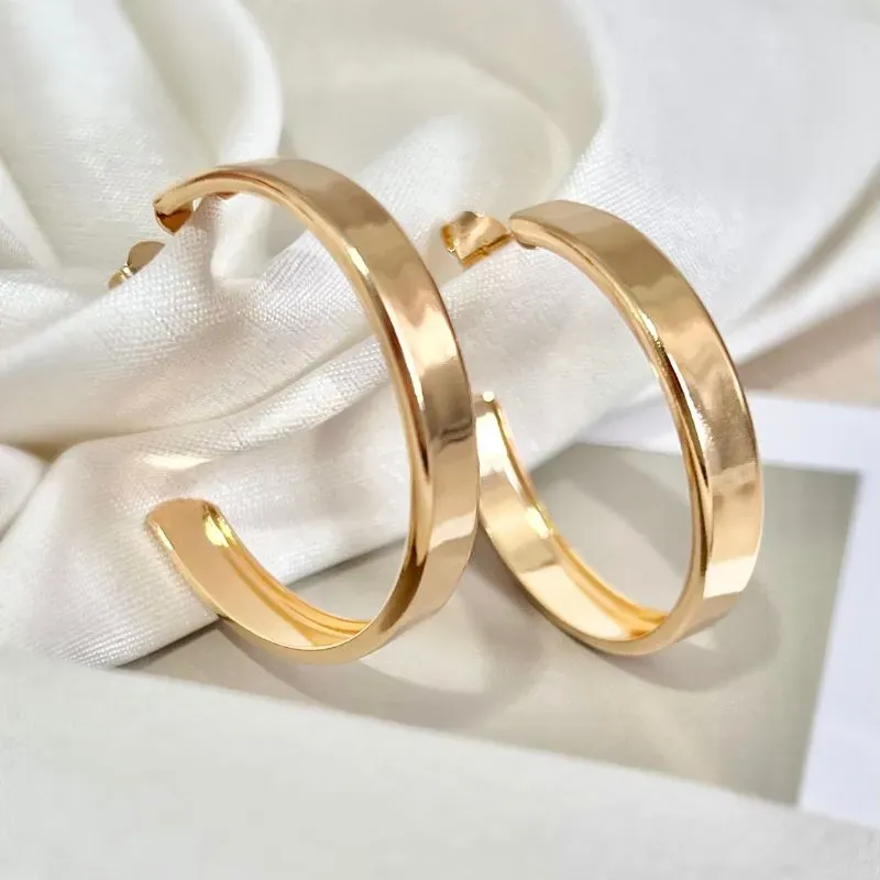 BRINCO ARGOLA LARGA 5MM 3,5CM