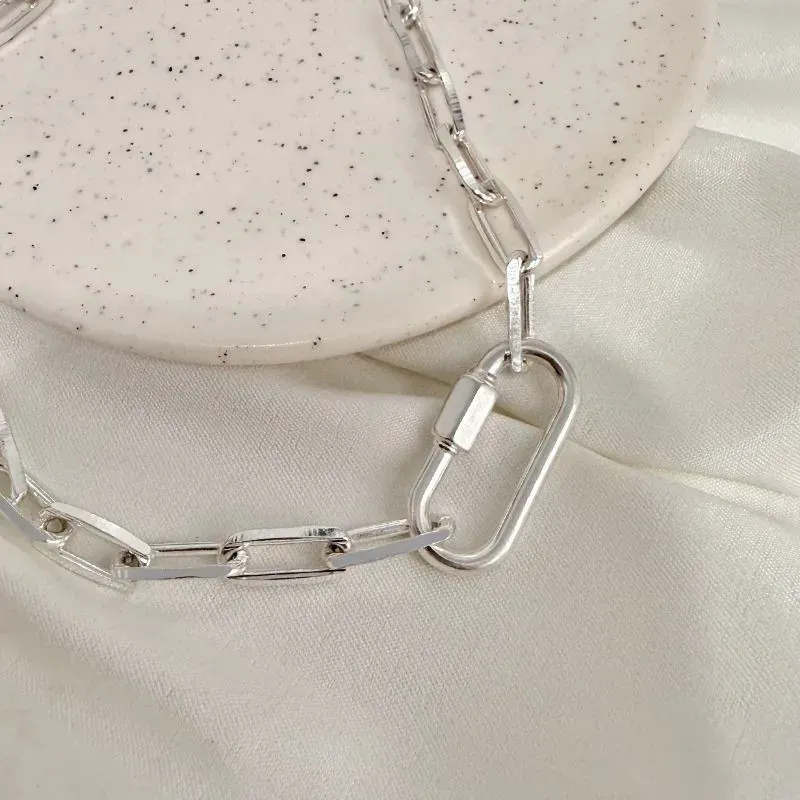 COLAR ELO CARTIER COM MOSQUETÃO