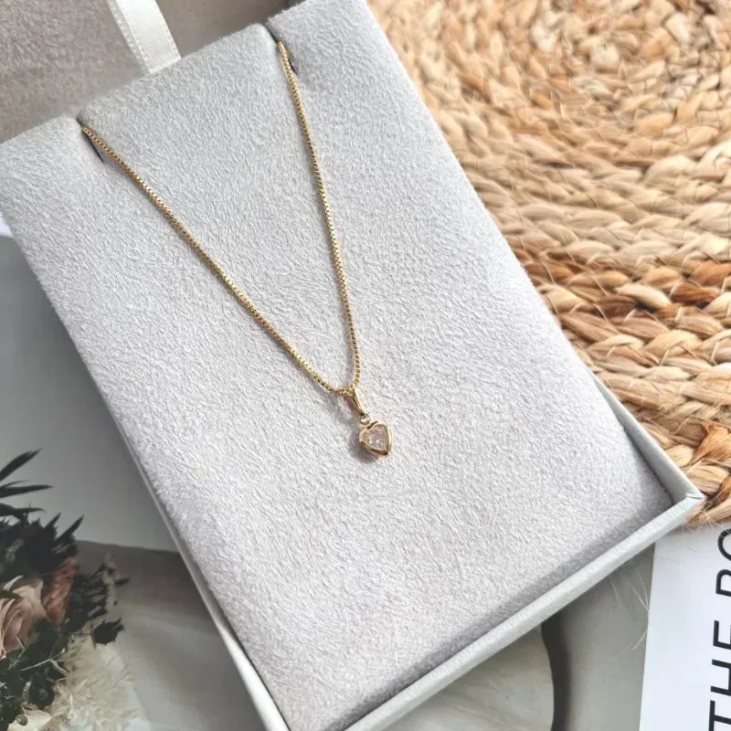 COLAR MINI CORAÇÃO ZIRCONIA CRISTAL