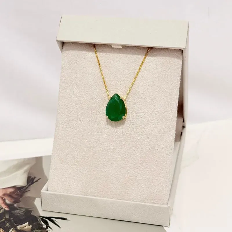 COLAR PINGENTE GOTA VERMELHA