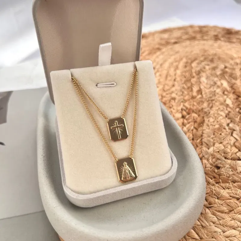 ESCAPULÁRIO GRUMET CRUZ / NOSSA SENHORA APARECIDA