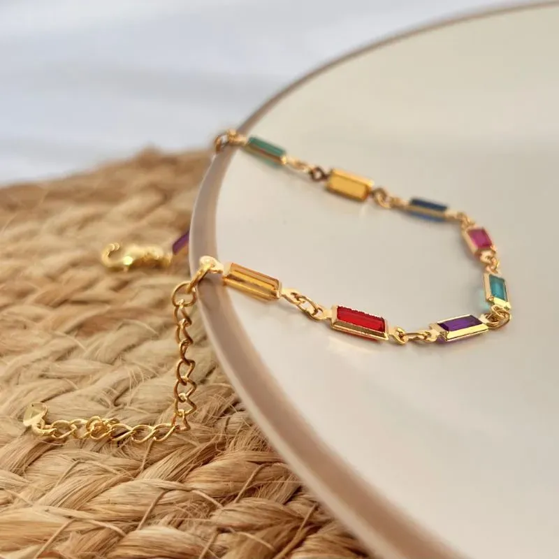 PULSEIRA PEDRAS COLORIDAS