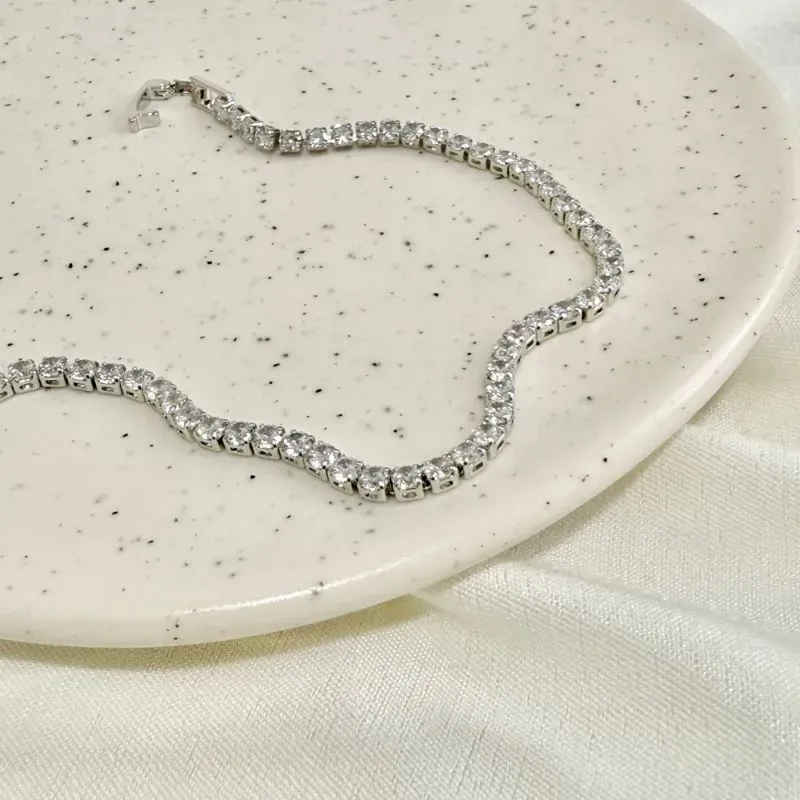 PULSEIRA RIVIERA 2,5MM COM FECHO RELÓGIO