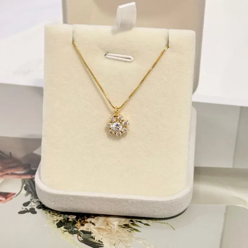 COLAR FLOR CRISTAL